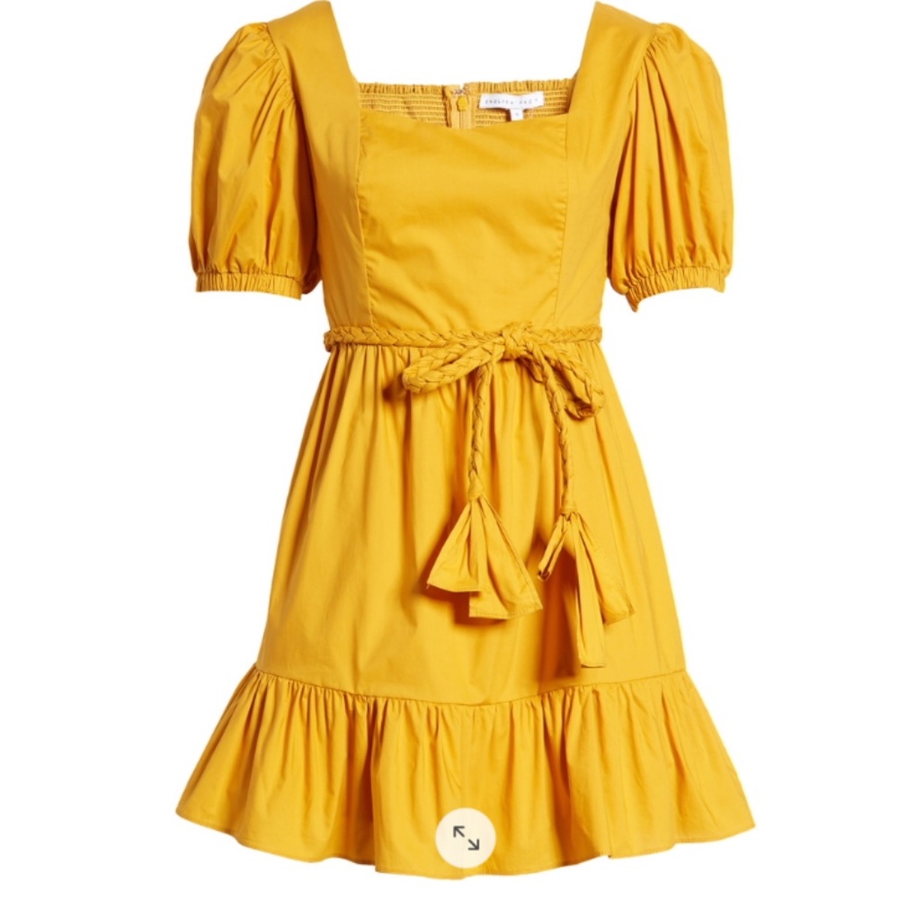 English Factory Puff Sleeved Mini Dress Medium NWT